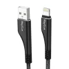 RayCue CA01 Lightning USB kábel 1.2m 2.4A (fekete) thumbnail