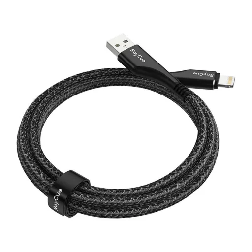 RayCue CA01 Lightning USB kábel 1.2m 2.4A (fekete) - 3