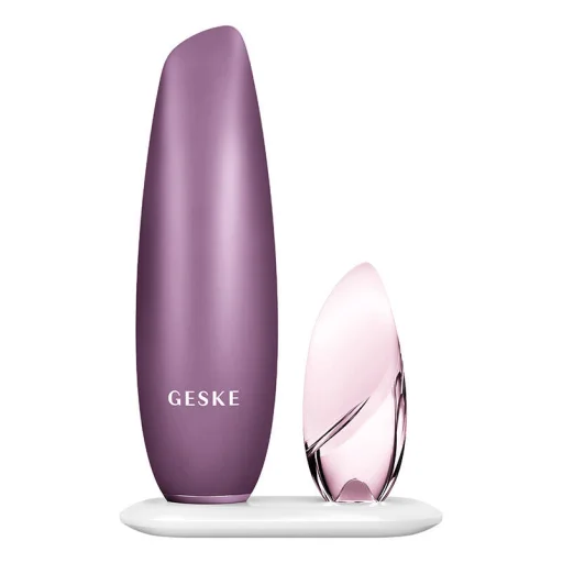 Magnetikus érintés nélküli 5 az 1-ben arcpakolás peeling Geske (rózsaszín) - 2