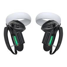 Kontroller markolat és akkumulátor fedél Kiwi Design Q1 PRO-2.2 Meta Quest 2-höz fekete