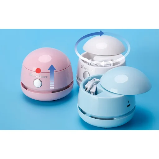 Újratölthető Mini Asztali Porszívó Tenwin 8052-2 micro USB (fehér) - 5