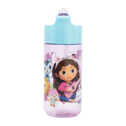 Szívószálas kulacs gyerekeknek STOR 21236 430 ml Gabi babaháza (rózsaszín és kék) - 3
