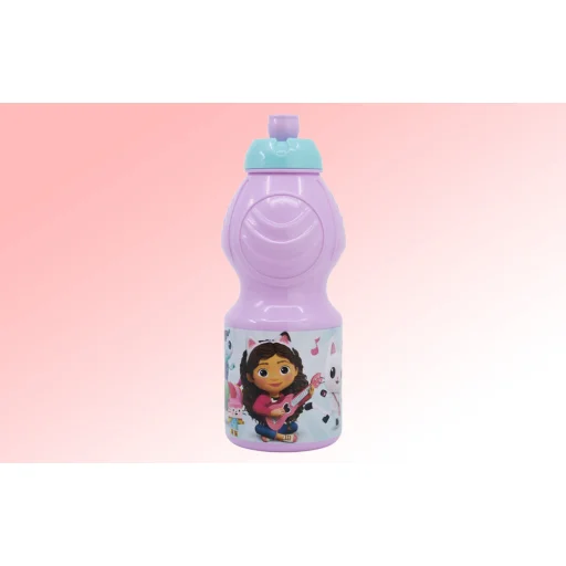 Sport kulacs gyerekeknek STOR 21232 400 ml Gabby macskaháza (rózsaszín) - 4