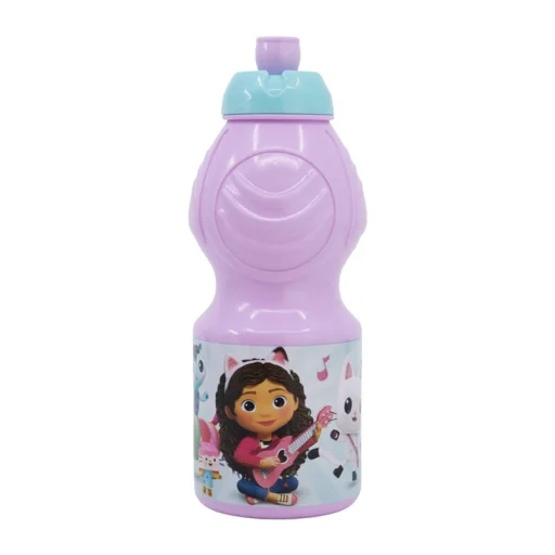 Sport kulacs gyerekeknek STOR 21232 400 ml Gabby macskaháza (rózsaszín) - 1