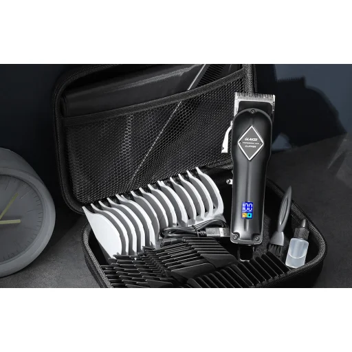 Elektromos hajvágó, trimmer Glaker GL-K11S (Fekete) - 4