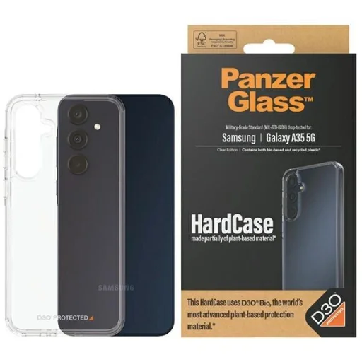 PanzerGlass HardCase D3O® Bio katonai minősítéssel rendelkező tok Samsung Galaxy A35 5G - átlátszó - 1