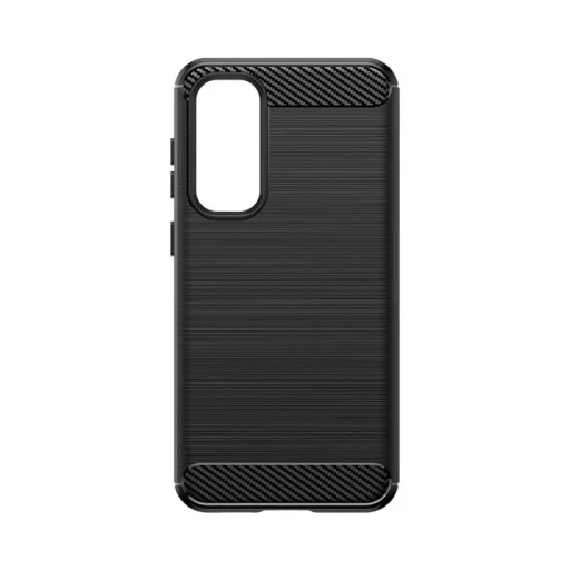 Rugalmas karbon mintás tok Samsung Galaxy S23 FE-hez - fekete tok - 3