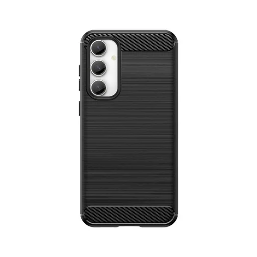 Rugalmas karbon mintás tok Samsung Galaxy S23 FE-hez - fekete tok - 6