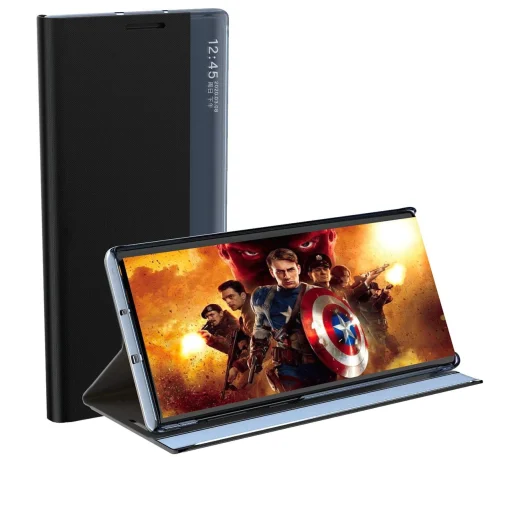 New Sleep Case Samsung Galaxy A24 4G fliptok állvánnyal fekete - 8