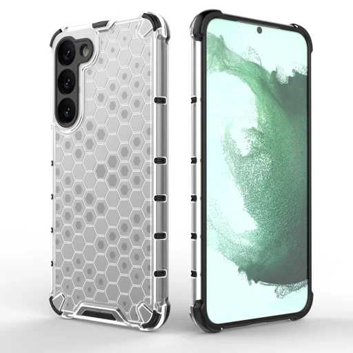 Honeycomb tok Samsung Galaxy S23+ páncélozott hibrid átlátszó tok - 18
