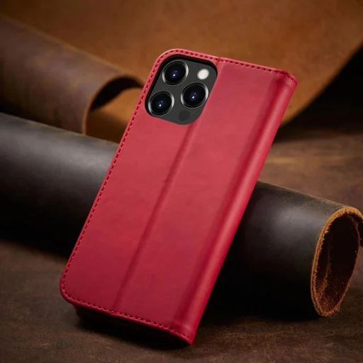 Magnet Fancy Case tok iPhone 14 Plus fliptok pénztárca állvány piros - 14