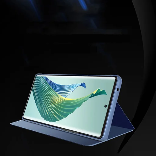 Átlátszó Nézet Fliptok Honor Magic5 Lite / X40 / X9a fekete tok - 2