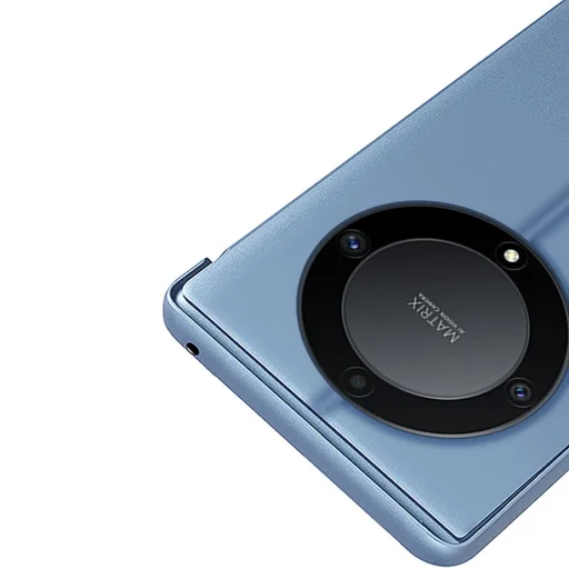 Átlátszó Nézet Fliptok Honor Magic5 Lite / X40 / X9a fekete tok - 8