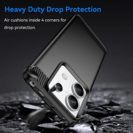 Carbon tok Xiaomi Redmi Note 13 Pro - fekete tok - 3