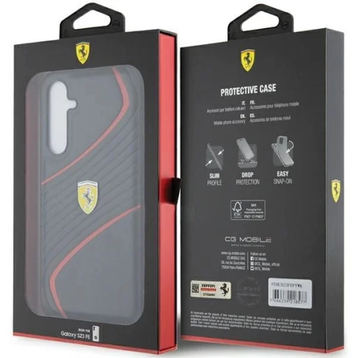 Ferrari Twist Metal Logo tok Samsung Galaxy S23 FE - fekete - 7