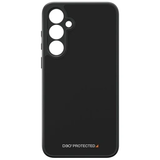 PanzerGlass HardCase D3O® Bio és katonai minősítésű tok Samsung Galaxy A35 5G-hez - Átlátszó és Fekete tok - 3
