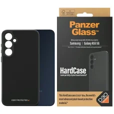 PanzerGlass HardCase D3O® Bio és katonai szintű tanúsítvánnyal Samsung Galaxy A55 5G tok - Átlátszó és Fekete
