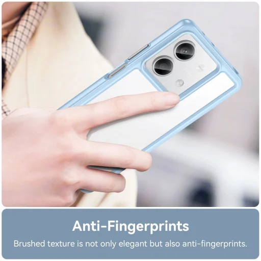 Outer Space fliptok gél kerettel, Xiaomi Redmi Note 13 5G - kék tok - 5