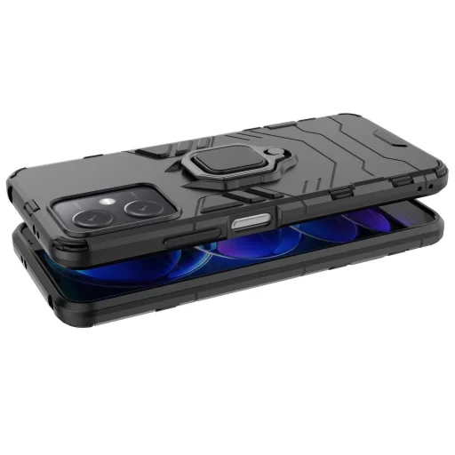 Xiaomi Redmi Note 12 5G / Poco X5 5G Ring Armor Magtartó Gyűrűs Fekete tok - 8