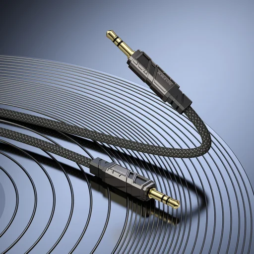 Borofone Cable BL22 Dignity - jack 3,5mm - jack 3,5mm - 1 méter fekete - 4