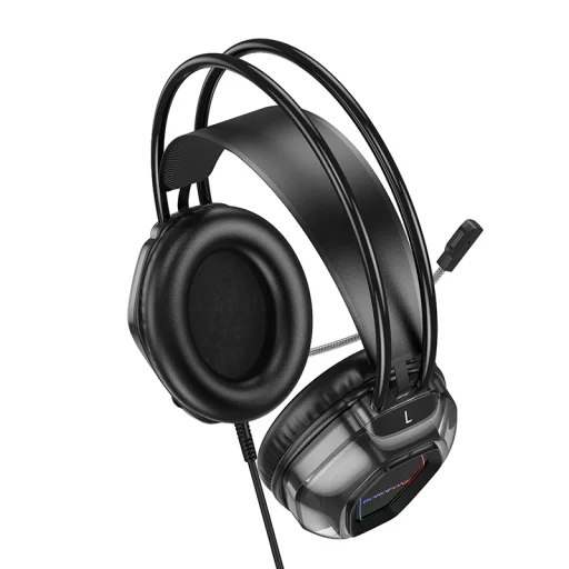 Borofone BO110 Fight gamer fejhallgató mikrofonnal fekete - 2