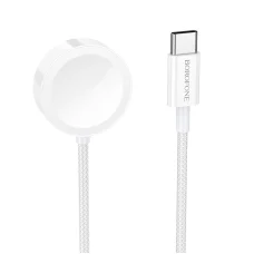 Borofone vezeték nélküli indukciós töltő BQ37 Star 2,5W iWatch 1-9, SE/SE2, Samsung Ultra/Ultra2 fehér