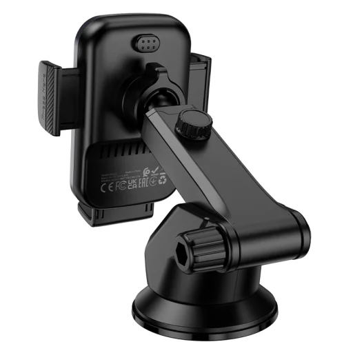 Borofone BH222 Vezeték nélküli töltéses autós telefontartó, fekete - 5