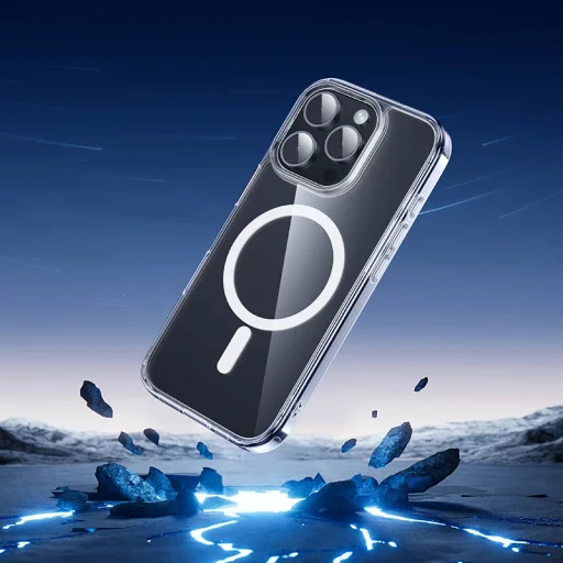 Borofone BI5 Ice Shield Mágneses iPhone 16 Pro Max átlátszó tok - 8