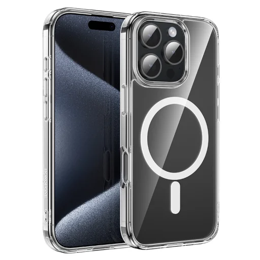 Borofone BI5 Ice Shield Mágneses iPhone 16 Pro Max átlátszó tok - 1