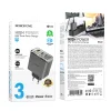 Borofone fali töltő BN22 Lena GaN - 2xType C + USB - QC 3.0 PD 65W szürke thumbnail
