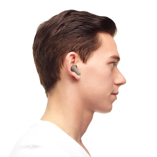 Borofone TWS Bluetooth Fülhallgató BW67 Impressive ANC+ENC zajcsökkentés LED érintőképernyő szürke - 4