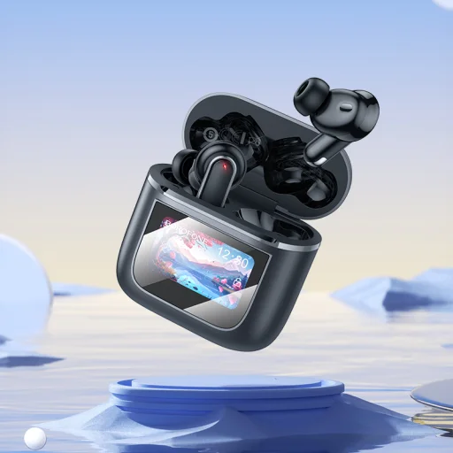 Borofone TWS Bluetooth Fülhallgató BW67 Impressive ANC+ENC zajcsökkentés LED érintőképernyő szürke - 5