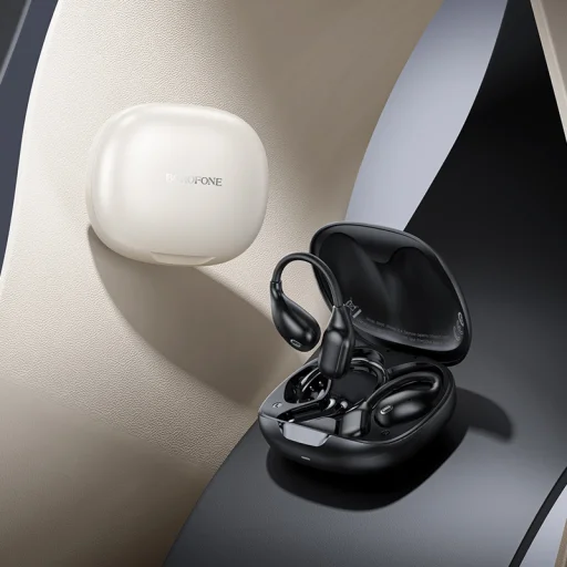 Borofone TWS Bluetooth fülhallgató BW66 Oriole fekete - 3