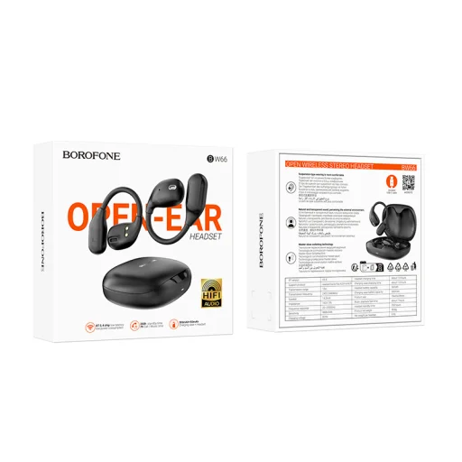 Borofone TWS Bluetooth fülhallgató BW66 Oriole fekete - 5