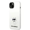 Karl Lagerfeld KLHMP14MSNCHBCH iPhone 14 Plus 6.7" fehér/fehér szilikon Choupette MagSafe tok thumbnail