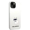 Karl Lagerfeld KLHMP14MSNCHBCH iPhone 14 Plus 6.7" fehér/fehér szilikon Choupette MagSafe tok thumbnail