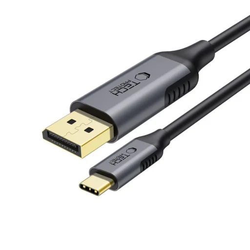 Tech-protect Ultraboost Kábel Type-c - Displayport 1.4 8k 60hz 180cm Fekete - 1