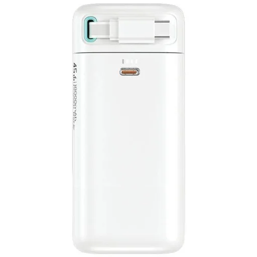 Powerbank 18000mAh PD45W visszahúzható USB-C Gyors Töltő Kábel USAMS XMF sorozat 20KCD21602 (US-CD216) fehér - 3