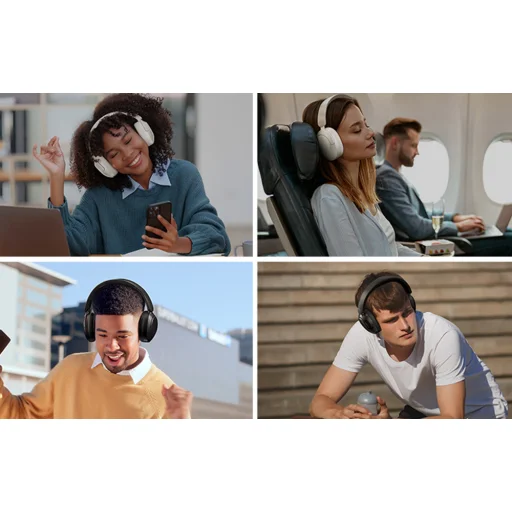  Vezeték nélküli fejhallgató QCY aktív zajszűrés H4 (fehér) - 8