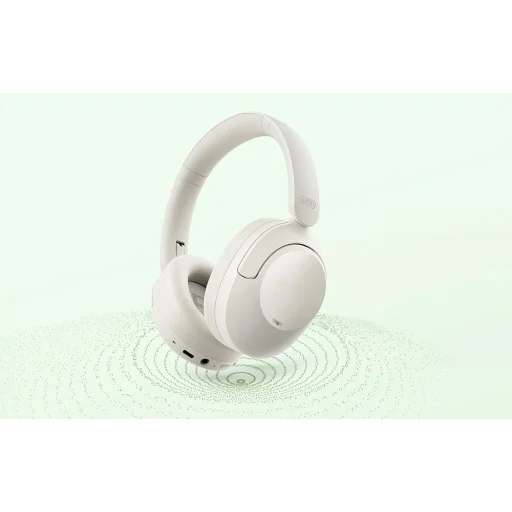  Vezeték nélküli fejhallgató QCY aktív zajszűrés H4 (fehér) - 9