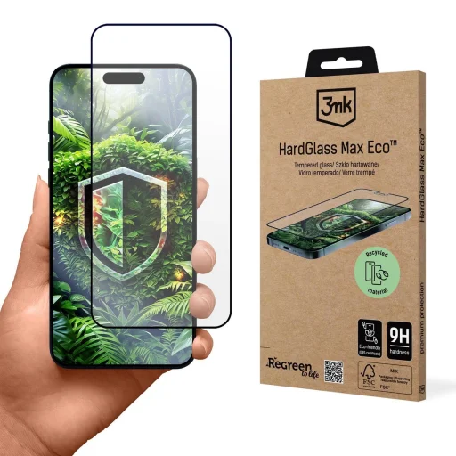 Edzett üveg 3mk HardGlass Max Eco Apple iPhone 16 Pro üvegfólia - 1