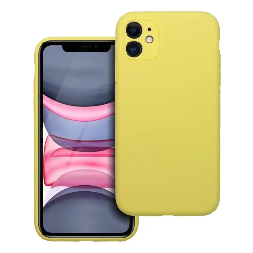 Szilikon 2mm tok iPhone 11 citrom - 1