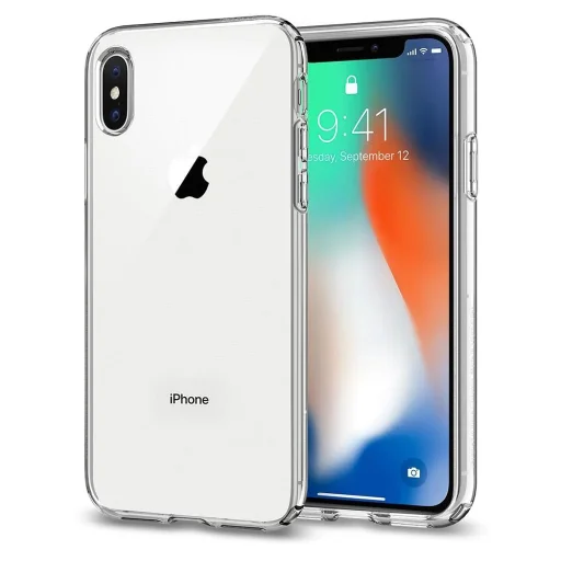 CLEAR 2 mm tok iPhone X / XS számára, átlátszó tok - 6