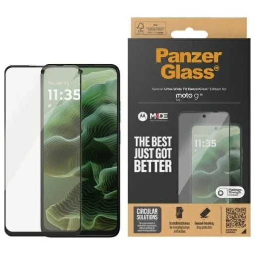 PanzerGlass Képernyővédő Ultra-Wide Fit üvegfólia Motorola Moto G35 5G - 1