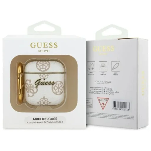 Guess GUA2PG4GPH AirPods 1/2 tok fehér/fehér 4G Hook, - 3