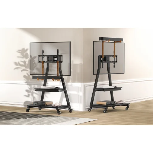 Perlegear 43-80" TV Állvány PGFS08-US gurulós - 4