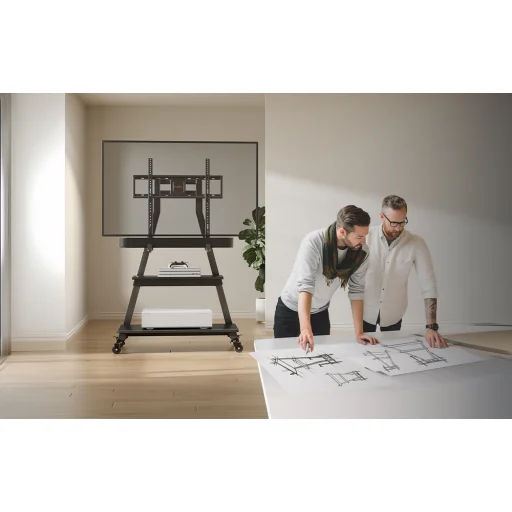 Perlegear 43-80" TV Állvány PGFS08-US gurulós - 8