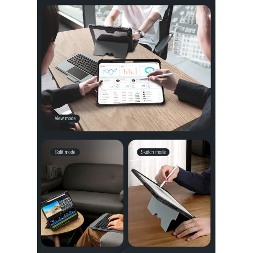 Nillkin Bumper Combo Keyboard Tok (Háttérvilágított Verzió) iPad Pro 11 2024 Fekete tok - 10