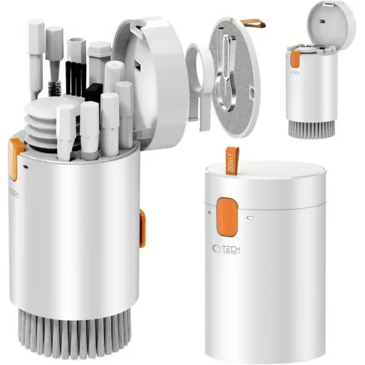 Tech-protect Cs01 Tisztítókészlet 20in1 Telefonhoz, Fülhallgatóhoz, Tablethez és Laptophoz Fehér - 3