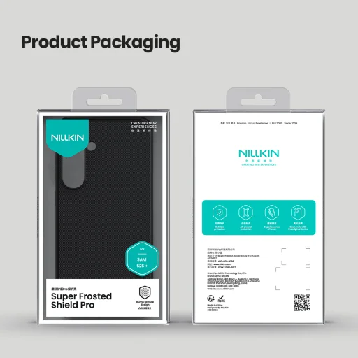 Nillkin Super Frosted PRO hátlap tok Samsung Galaxy S25+ fekete tok - 7